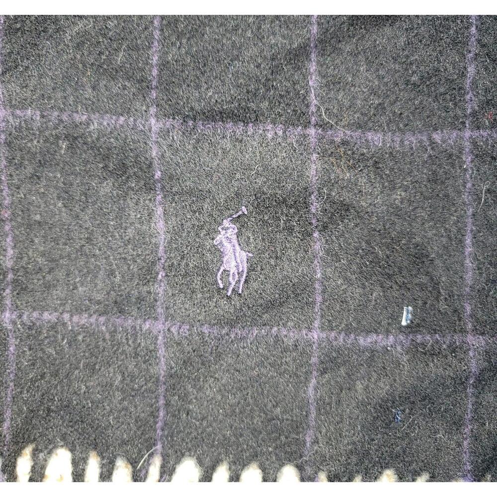 Polo Ralph Lauren Made In Italy Wool Scarf - Picture 2 of 3
